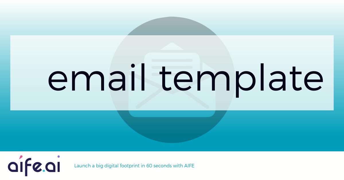 Comprehensive Digital Footprint Email template
