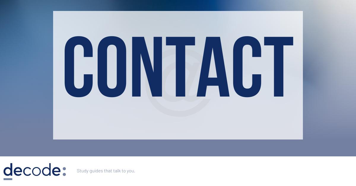 Decode : Contact