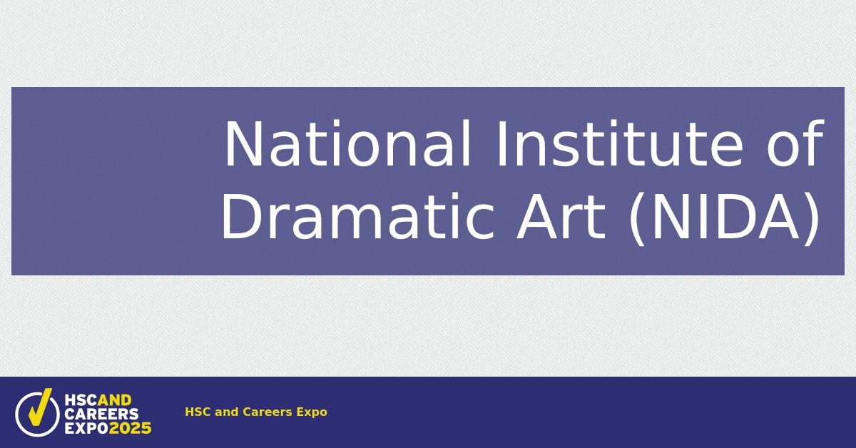 National Institute Of Dramatic Art (nida)